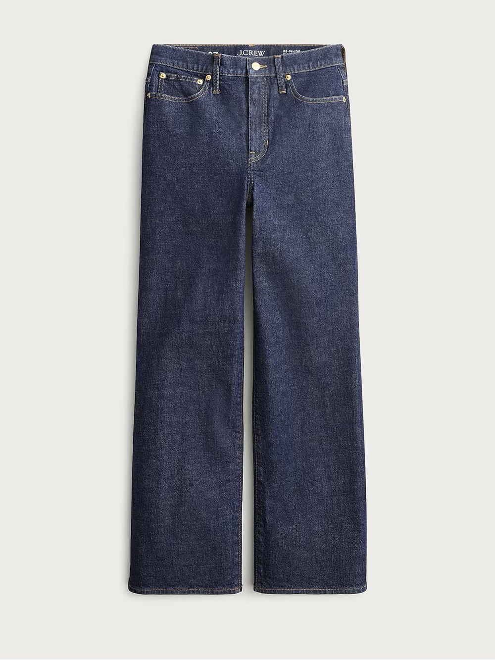 J. Crew Dark Indigo Wide-Leg Cropped Jeans